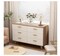 White Wide Drawer Dresser with Drawers, Wood Storage Organizer, Contemporary Drawer Chest for Nursery, Living Room, Hall, and Children's Bedroom